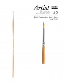 KCK PREMIUM ROUND LONG HANDLE BRUSH - BR 121R #02